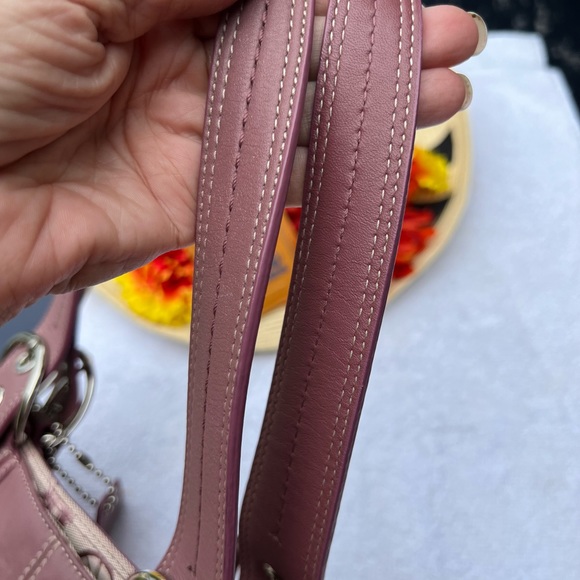 Coach Signature All Over Carriage Leather Satchel -Light Purple Y2K - Picture 13 of 13